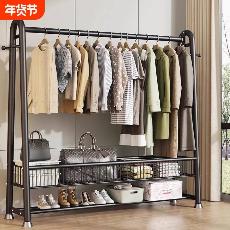 落地衣架卧室家用室内房间晾挂衣架子可移动衣服收纳架简易衣帽架,收纳整理,置地/升降晾晒衣架,淘宝优惠券,粉丝福利购,淘宝优惠卷