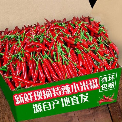 云南小米辣新鲜特辣小米椒一整箱