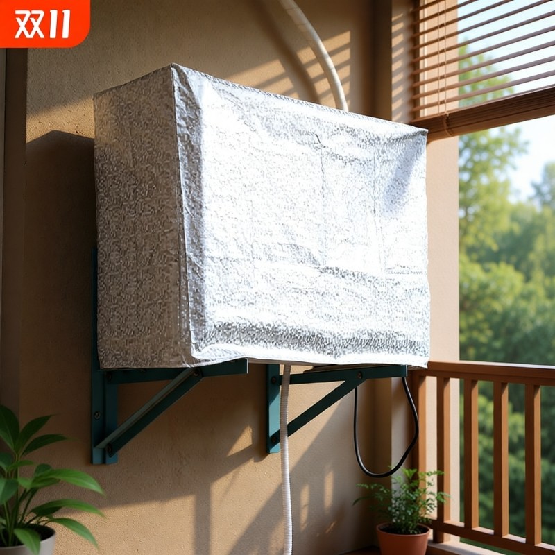 空调外机罩防雨防晒防尘套美的格力室外空调保护罩子加厚全包