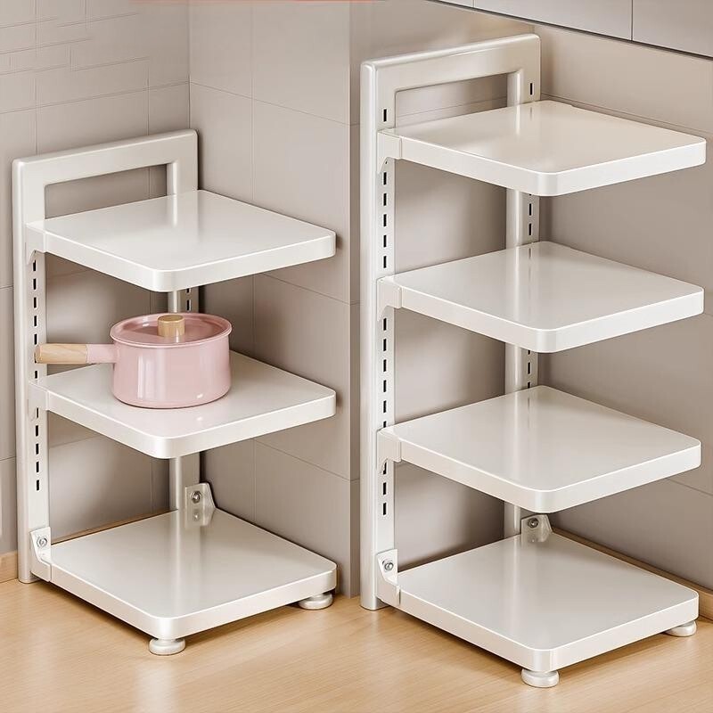 厨房锅具架多层置物架多功能收纳锅架子水槽下落地台面放锅架柜内