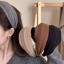 秋冬宽边绒面发箍女高颅顶压发洗脸发卡高级感时尚 百搭头箍发饰