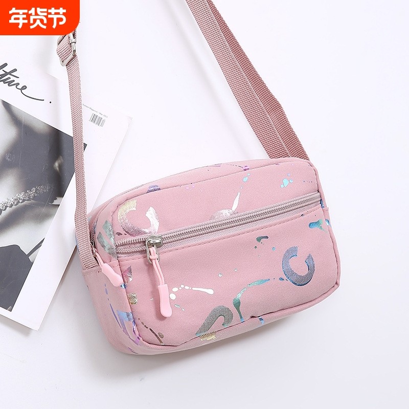 新款潮运动手机包单肩包女士斜挎包轻便防水尼龙小包女包牛津布