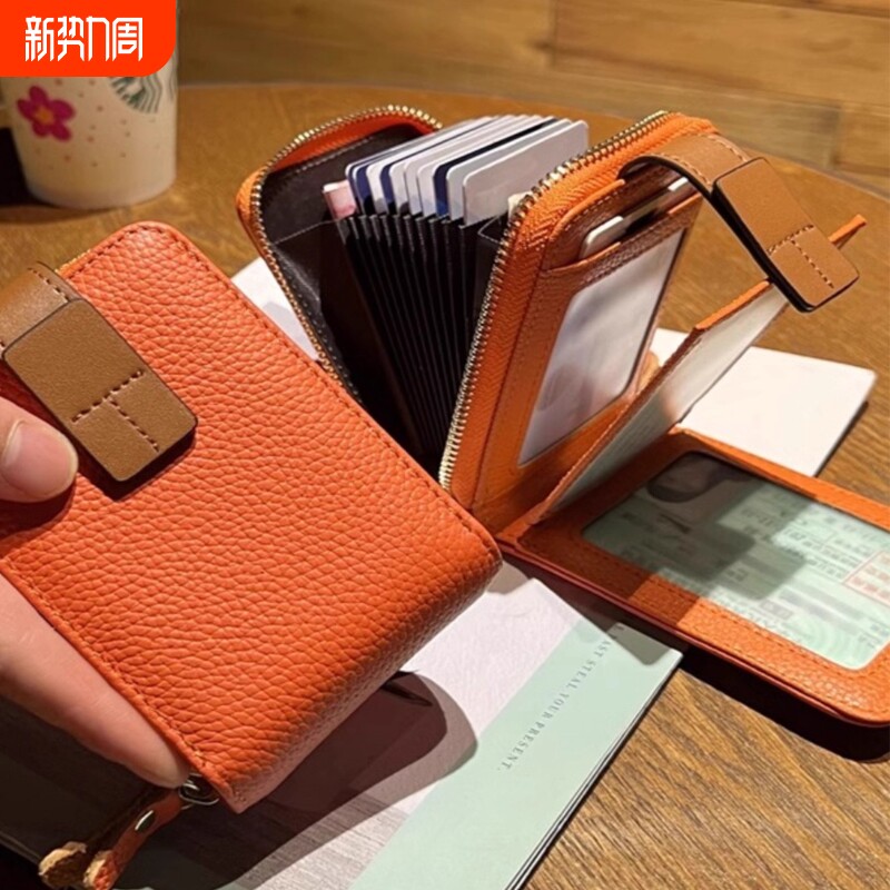 新款卡包女多卡位真皮驾驶证皮套女式高档证件卡套驾照二合一零钱