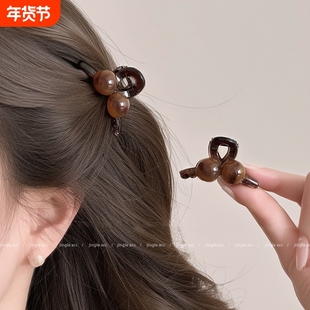 短发刘海夹小抓夹前额侧边发夹女2025新款高端小夹子半扎发饰头饰