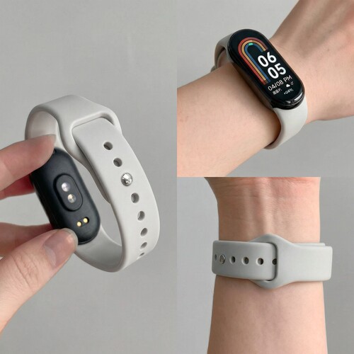 KASO适用小米手环10/9代硅胶表带Miband9液态硅胶手表带智能运动手表8NFC版新款运动透气替换腕带男女款夏季