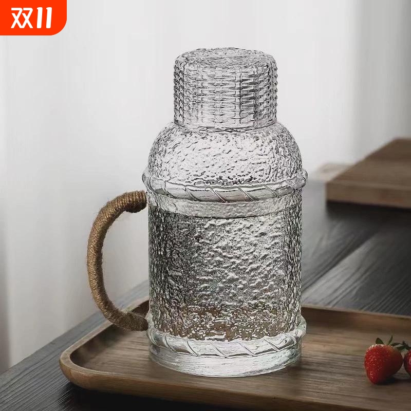 高硼硅耐高温麻绳壶冷水壶泡茶