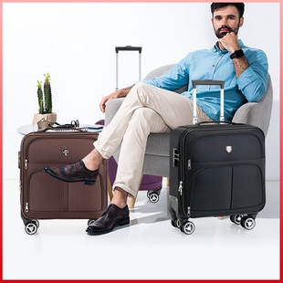 登机箱牛津布行李箱超轻便男女侧开旅行箱迷你拉杆箱结实大容量