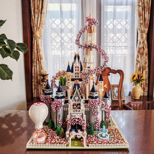 兼容乐高迪士尼积木女孩拼装玩具巨大型花园城堡建筑系列公主礼物