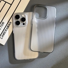 苹果新款适用iPhone16promax手机壳超薄肤感瓦楞光栅行李箱tpu15保护套磨砂14plus半透明13全包12简约11高级