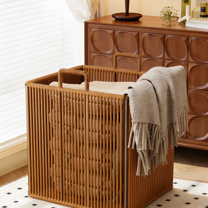 仿藤编脏衣篓家用轻奢高颜值卫生间浴室大容量洗衣篮脏衣服收纳筐