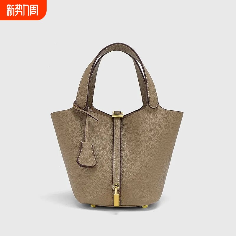 包包女包2026新款潮小众复古水桶包女大容量上班通勤手拎菜篮子包