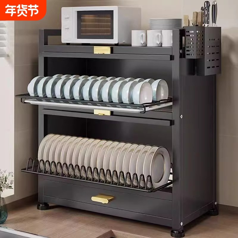 带盖碗架厨房碗碟置物架家用碗柜台面筷盘防尘收纳盒沥水架抽屉,厨房/烹饪用具,碗架,淘宝优惠券,粉丝福利购,淘宝优惠卷