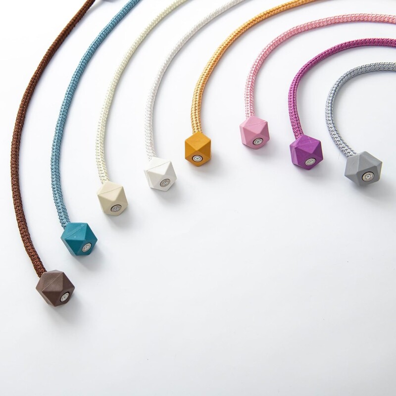 清新莫兰迪强力磁吸扣窗帘绑带时尚百搭装饰窗帘配件捆绑绳万能扣