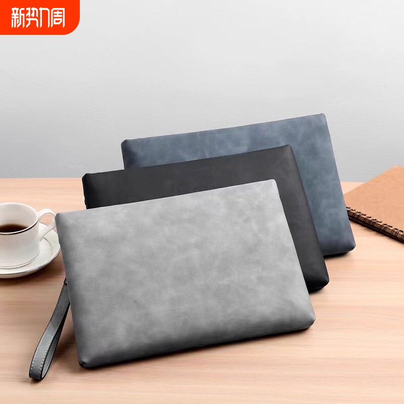 手包男款新款男士手拿包大容量手包多功能信封包休闲手抓包夹包潮