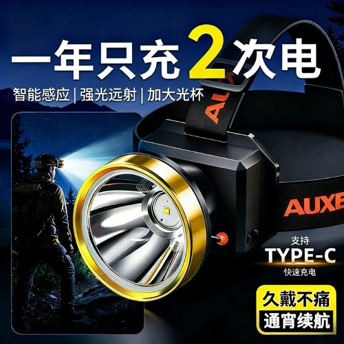 公牛超亮远射适用头灯