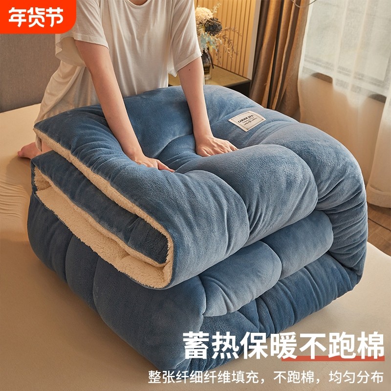 2025新羊羔绒被子冬被棉被被芯加厚保暖冬天宿舍单人学生冬季被褥,床上用品,化纤被,淘宝优惠券,粉丝福利购,淘宝优惠卷