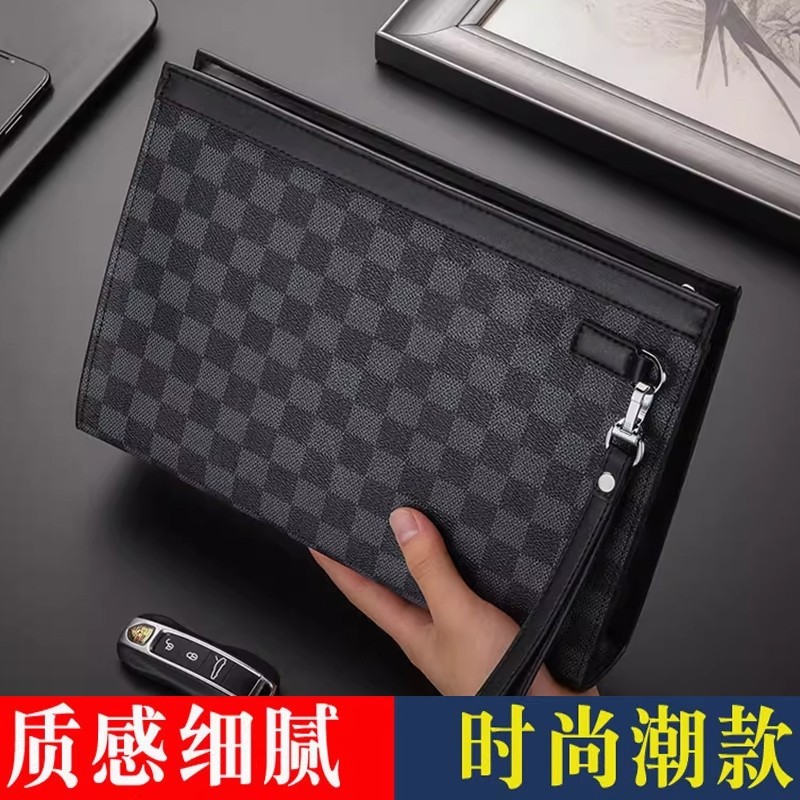 2026新款大容量手抓包钱包新款男士手拿包手包信封包休闲商务百搭