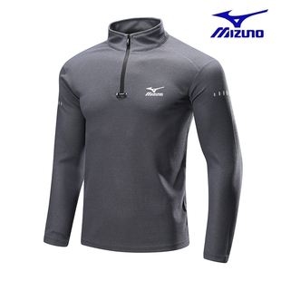 运动长袖上衣男训练服足球服美津濃速干健身衣半拉链立领卫衣篮球