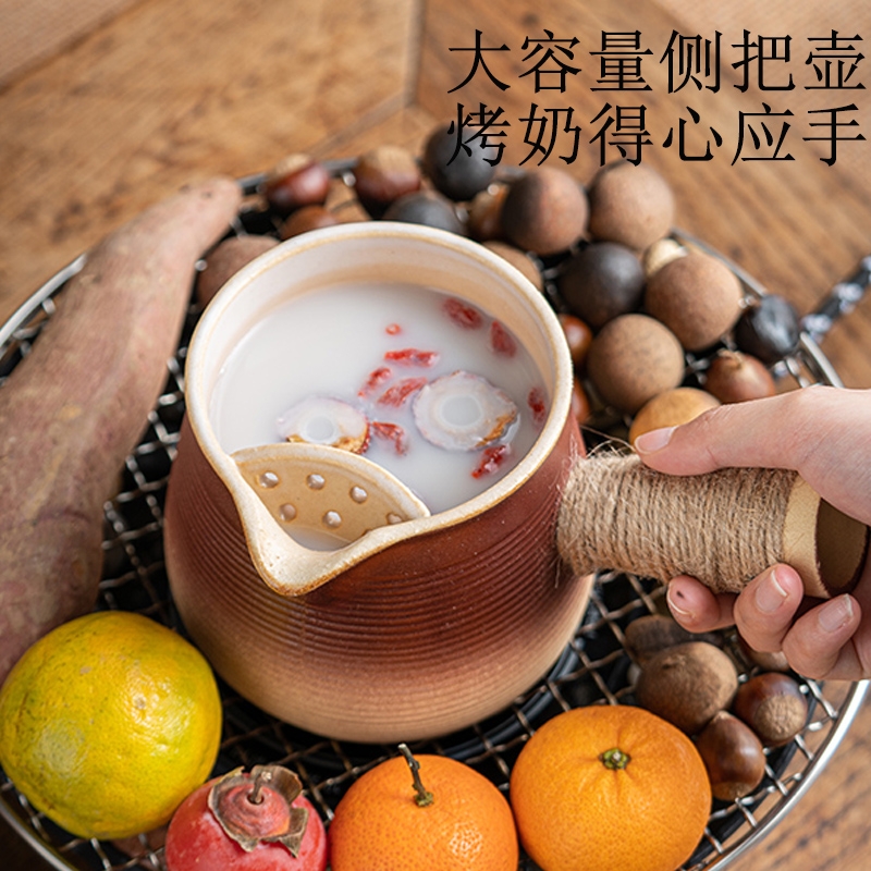 大容量罐罐壶烤奶壶围炉陶炉壶干烧茶壶云南网红煮茶器茶杯套装