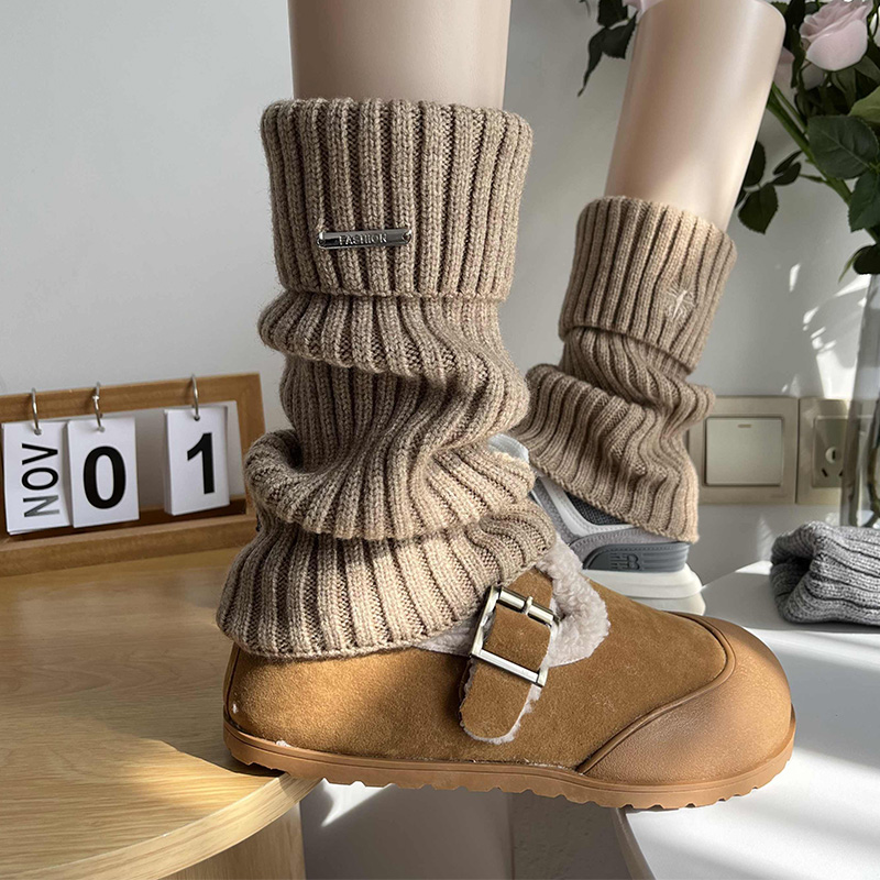 甄选优质棉显瘦堆堆袜套女中筒袜