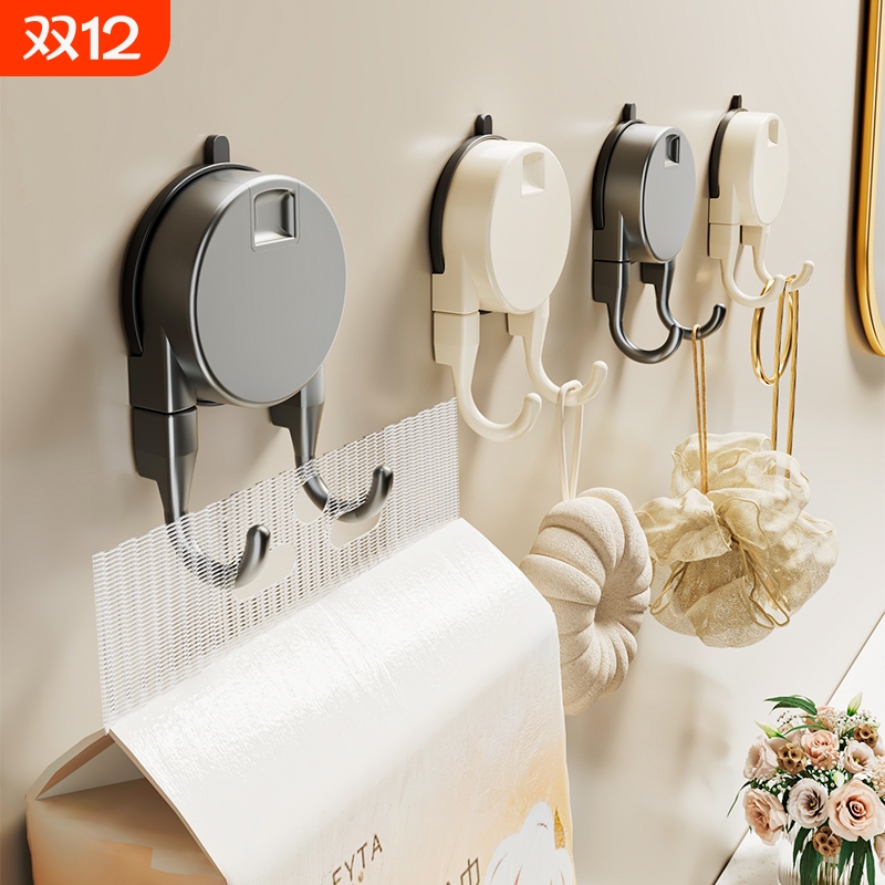 吸盘双挂钩悬挂多功能