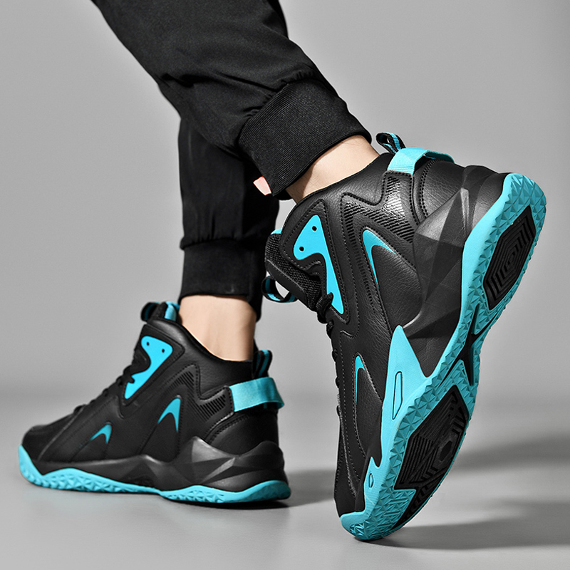 特大码男鞋秋冬季加绒防水运动鞋青少年46学生47高帮48篮球潮鞋50