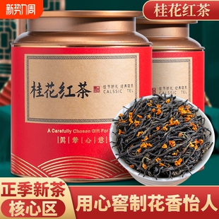 南山头2025新茶桂花红茶特级正山小种茶叶窖制礼盒装 500g花香罐装