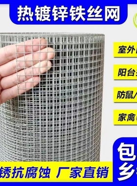 热镀锌铁丝网防绣钢丝网围栏防护网鸡铁丝网格漏粪网片养殖宠物