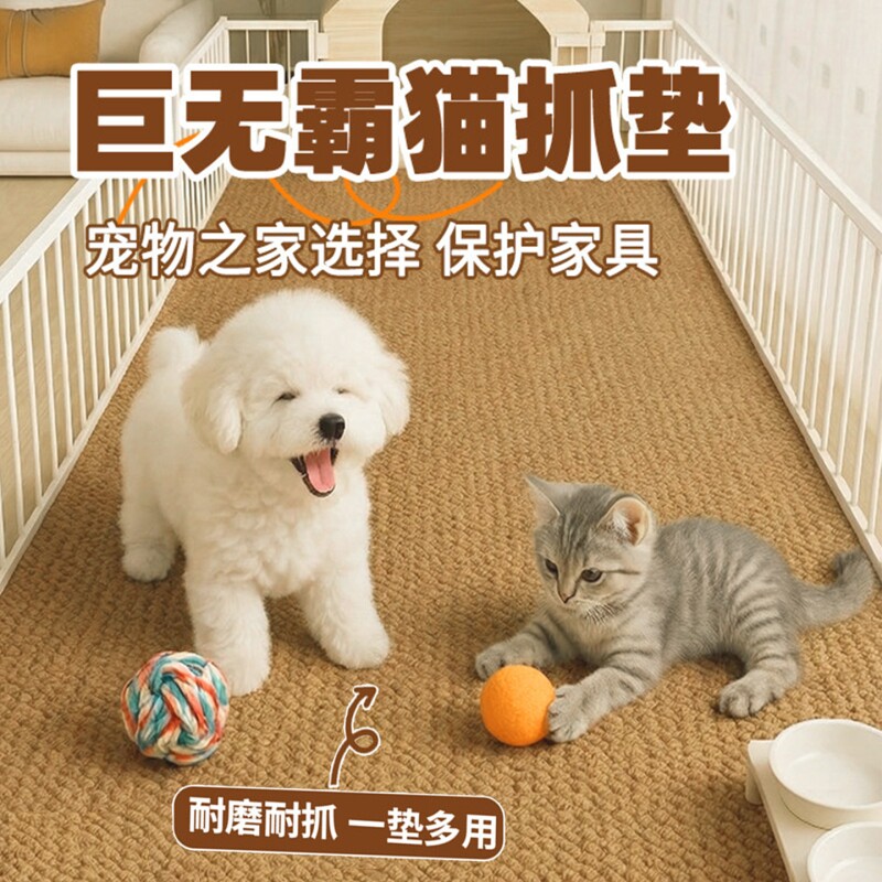 仿剑麻菠萝圈地毯加厚地毯客厅玄关门口地毯耐磨防滑客厅满铺专用