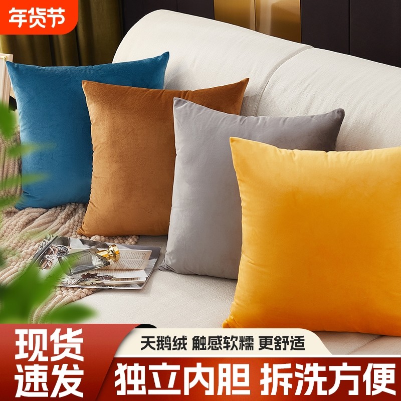 抱枕靠垫沙发不含芯腰靠枕天鹅绒靠背垫抱枕套内胆枕芯客厅内芯,居家布艺,靠垫/抱枕,淘宝优惠券,粉丝福利购,淘宝优惠卷
