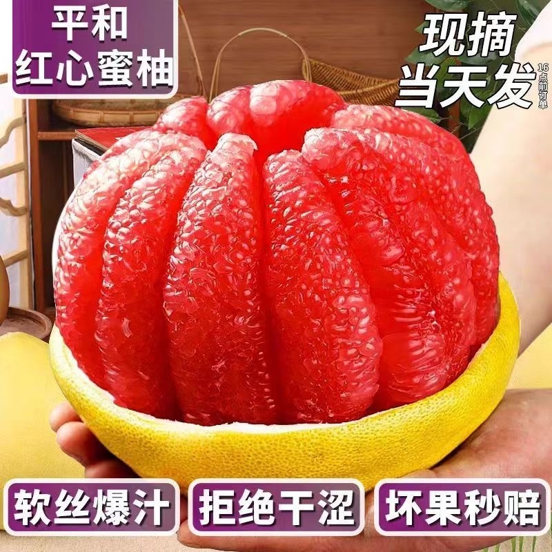 红心蜜柚鲜甜滋养佳品鲜甜多汁
