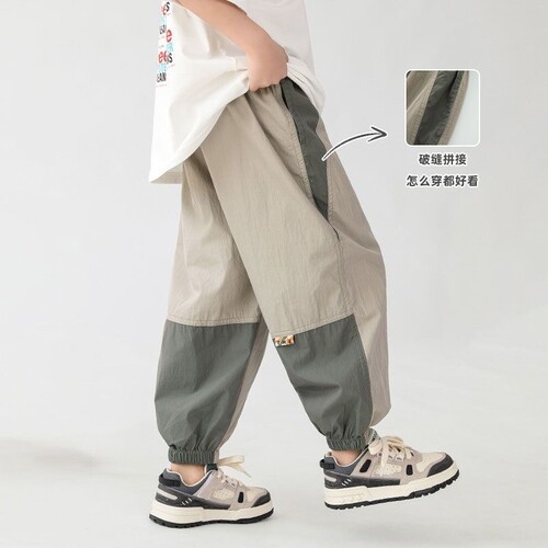 直速干拼接防蚊裤透气吸汗