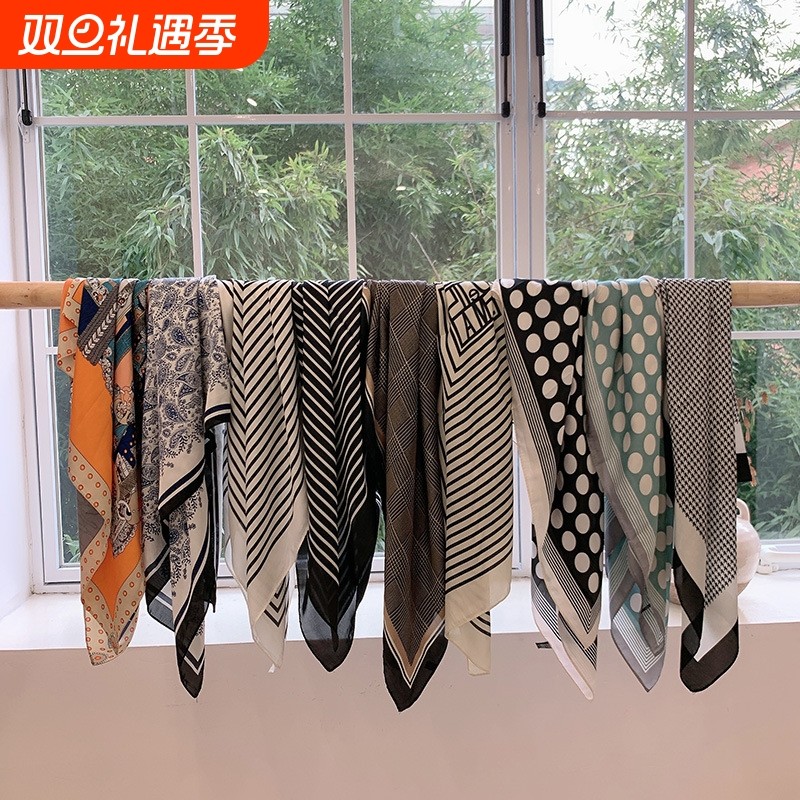 仿真丝方巾百搭|超2.8万次加购