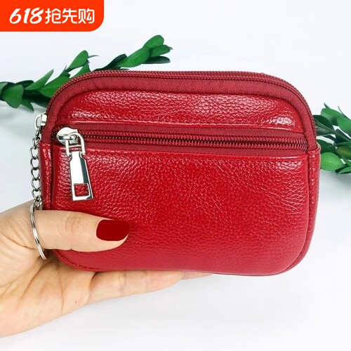 2026春季新款小卡包欧美风范短款女士钱包PU皮时尚百搭荔枝纹钱包