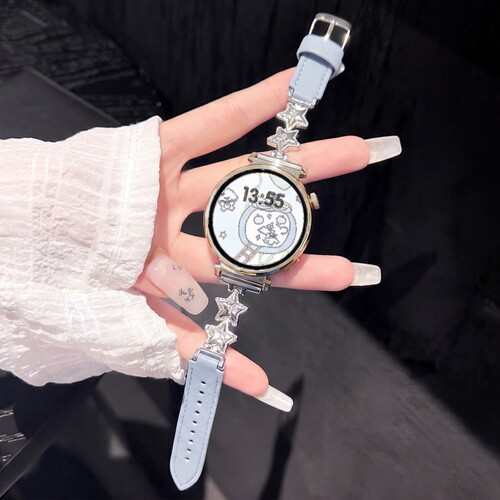 适用小米watch S5手表watch5表带S4sport镶钻星星S4金属S3运动S2智能S1pro高级感color2夏季拼皮腕带女生表链