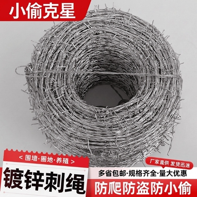 带刺铁丝网防盗防爬带刺钢丝刺绳