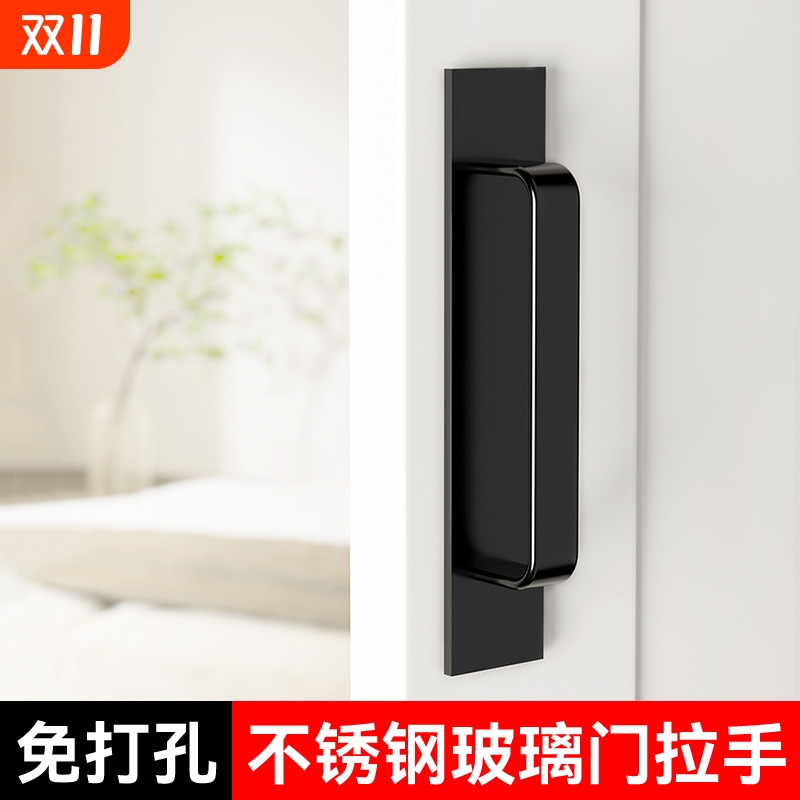 免打孔门把手手柄铝合金门拉手