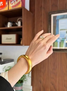 金店同款仿真越南手镯古法传承仿黄金结婚沙金手镯