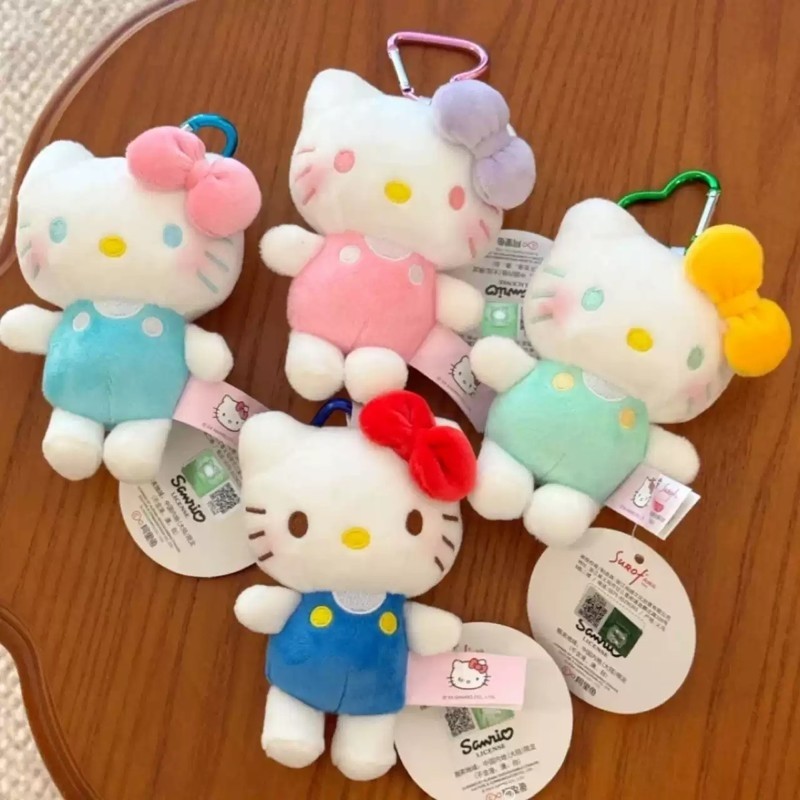 hellokitty挂件毛绒公仔钥匙扣可爱KT猫玩偶书包小挂饰