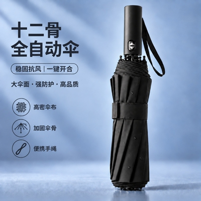 自动伞全自动防晒加大加固晴雨伞