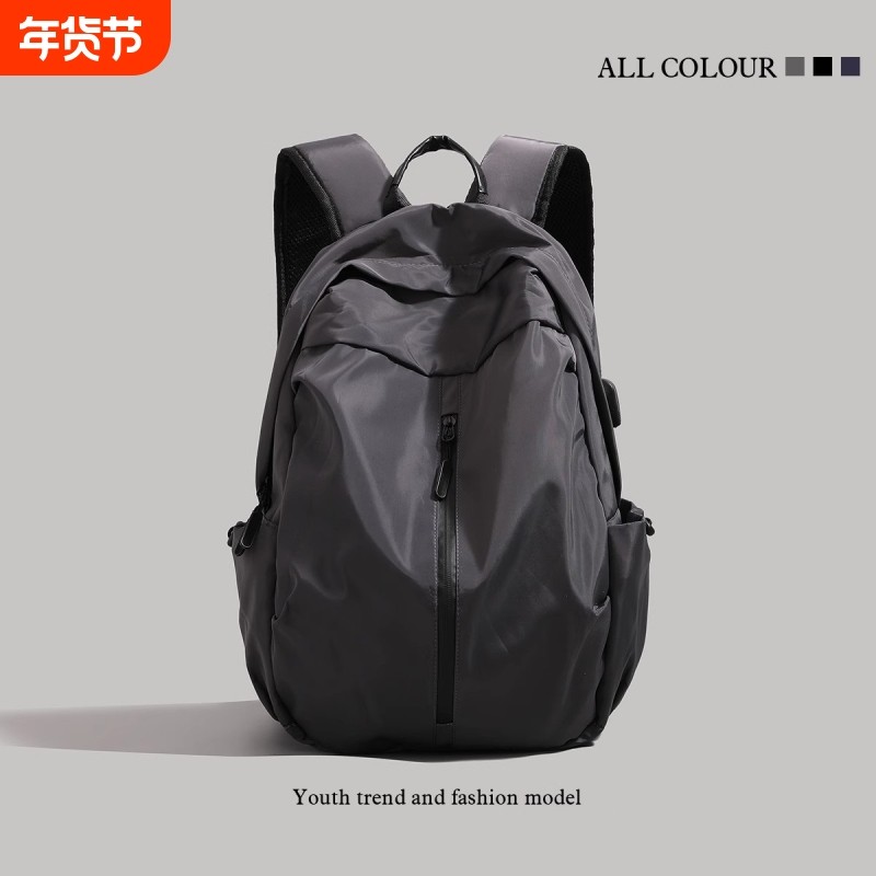 大容量短途旅行包2025新款男女学生书包电脑包折叠双肩背包防水