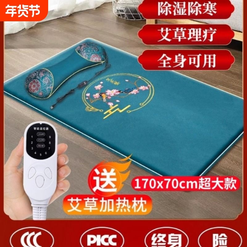 电加热艾灸床垫艾绒电褥子家用艾草热敷毯高档理疗电热毯全身通用,个人护理/保健/按摩器材,按摩温熏调理器,淘宝优惠券,粉丝福利购,淘宝优惠卷