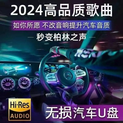 汽车载u盘2024升级款抖音网红无损