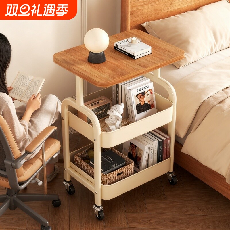 【全网爆款】中古边几收纳架床边