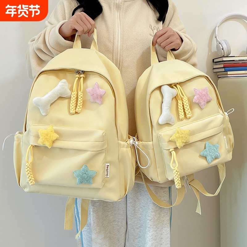 日系ins小号书包女生学生简约百搭少女学院风迷你双肩包轻便背包