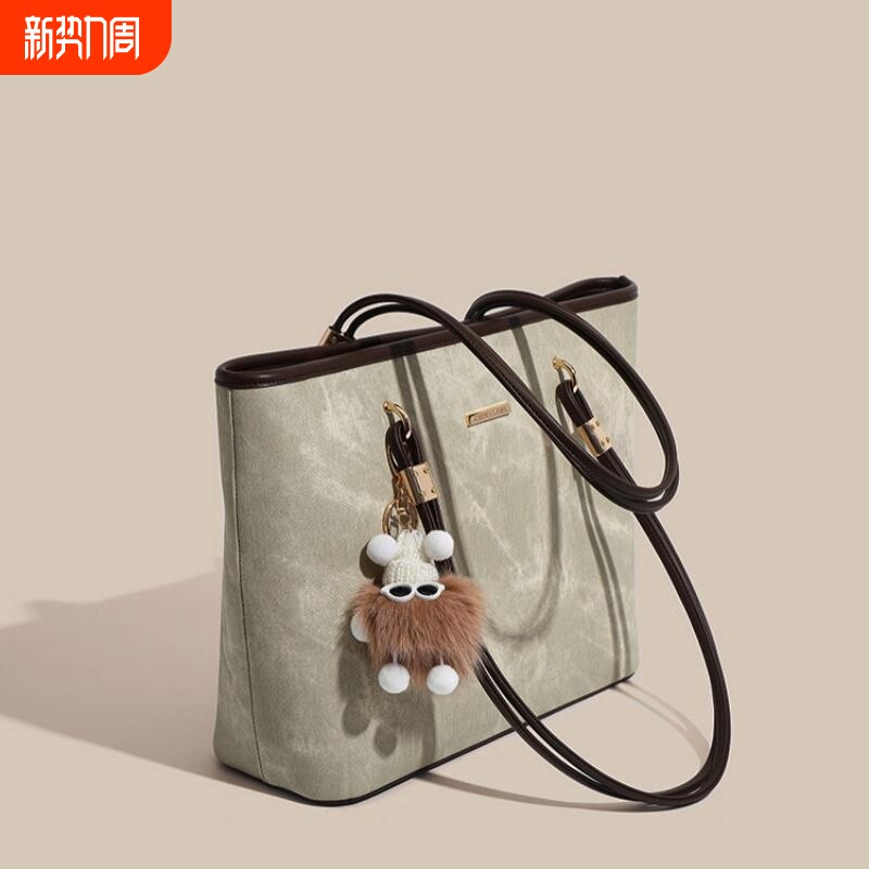 纳兰女包2025大容量大学生上课托特包通勤包腋下包新款手提单肩包