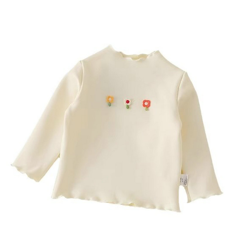 女童衬衫 2026冬女宝宝加绒打底上衣A类棉质加厚保暖可外穿