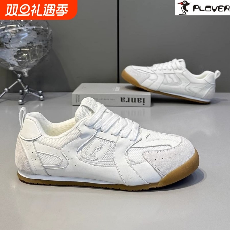 啄木鸟男鞋新款低帮系带网面小白鞋男款百搭软底透气休闲潮流鞋