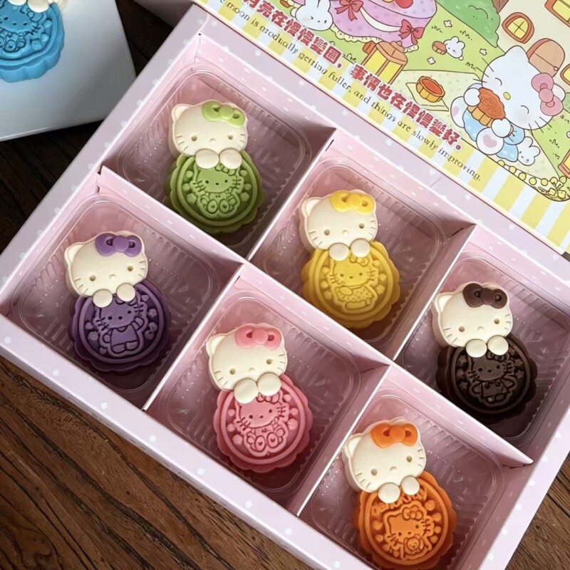 【中秋礼盒】Hellokitty可爱凯蒂猫月饼下午茶点心好礼