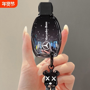 奔驰V级钥匙套老款E级威霆S级R包slk扣E300l车扣C180/260壳CLA200